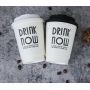 Custom LOGO Cafe Takeaway Cardboard 12oz Cup for Hot Drink Single Double Wall Disposable Paper Coffee Cup With Lid