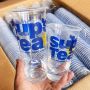 Custom 500ml 700ml 16oz 22oz Clear PET Plastic Cups Disposable Cold Drinks Cup with Logo