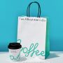  Hot Sale Custom Design Logo Recyclable Bio-degradable Double Wall white Coffee Paper Cups With Lids Take Out Paper Cups