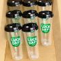 Hot Sale PET Plastic Cup Coffee Bubble Tea Disposable Plastic Cup Takeaway Cups with Lids