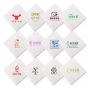 Custom Cocktail Napkins Customized Tissue Printer 33x33 Napkin 2 Ply White Napkins