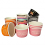 Customize Ice-cream Cups with Compostable Custom Design Logo Ice Cream Tub Container
