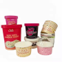 Customize Ice-cream Cups with Compostable Custom Design Logo Ice Cream Tub Container