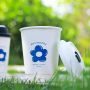 White Paper Cup Custom Paper Coffe Cups Disposable Holder Double Wall Paper Cup with logo
