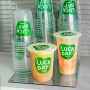 Cups PP Plastic Clear Transparent Disposable Customizable 90 Caliber for Coffee Beverage Smoothie Lemonade Bubble Tea 12 16 24oz