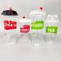 Clear PET Disposable Plastic Cold Drink Coffee Bubble Tea Tea Cups With Lids Eco Friendly 12oz 14oz 20oz 32oz 16oz LOGO Custom