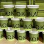 Customized Green 4oz Disposable Double Layered Small Sized Paper Cup Thickened 100ml Espresso Corrugated test Small Cup