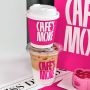 Hot pink Coffee Cups Paper Cups with Lids Logo Printed Disposable 8oz 12oz 16oz pink Craft Paper Beverage Double Wall